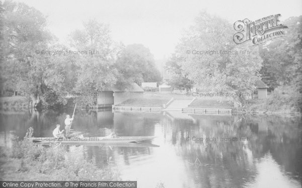 Photo of Mapledurham, Punting On The River 1917