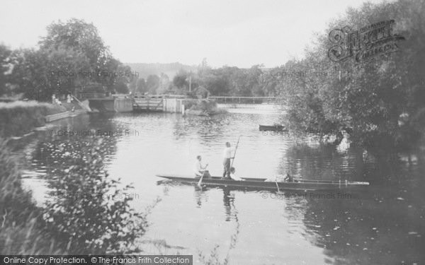 Photo of Mapledurham, Punting On The River 1917