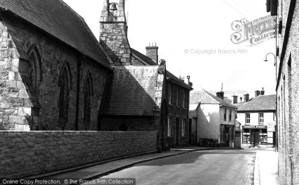 Photo of Marazion, Fore Street and Parish Church c1960