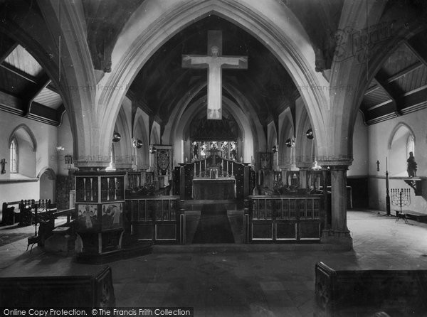 Photo of Marazion, St Hilary Church Interior 1931