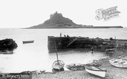 Marazion, St Michael's Mount from the harbour c1960