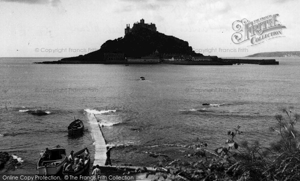 Photo of Marazion, The Mainland Landing And St Michael's Mount c.1960