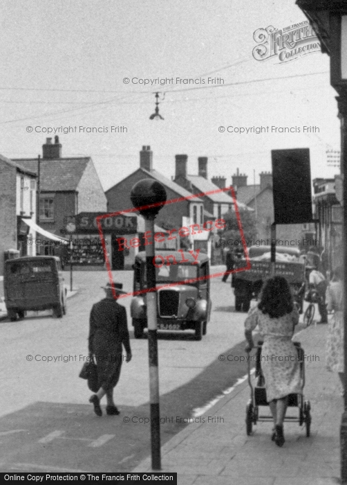 Photo of March, Pushing A Pram On Station Road c.1950