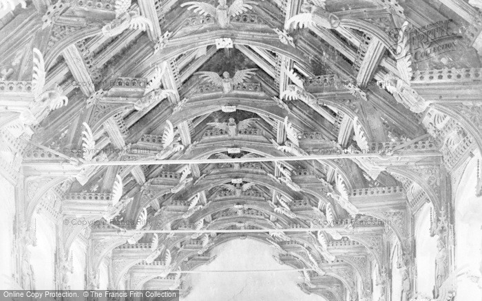 Photo of March, St Wendreda's Church Interior, The Angel Roof 1929