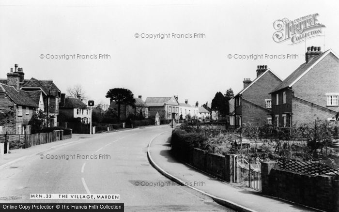 Photo of Marden, The Village c.1965