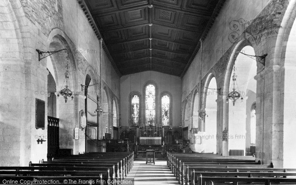 Photo of Margam, Abbey Interior c.1955