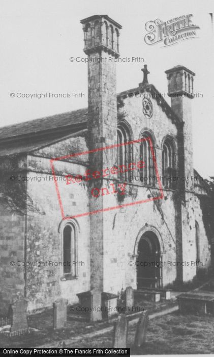 Photo of Margam, Parish Church, West Front c.1955