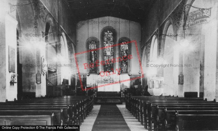 Photo of Margam, The Abbey Interior c.1955