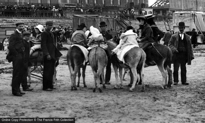 Photo of Margate, Donkey Rides On The Sands 1906