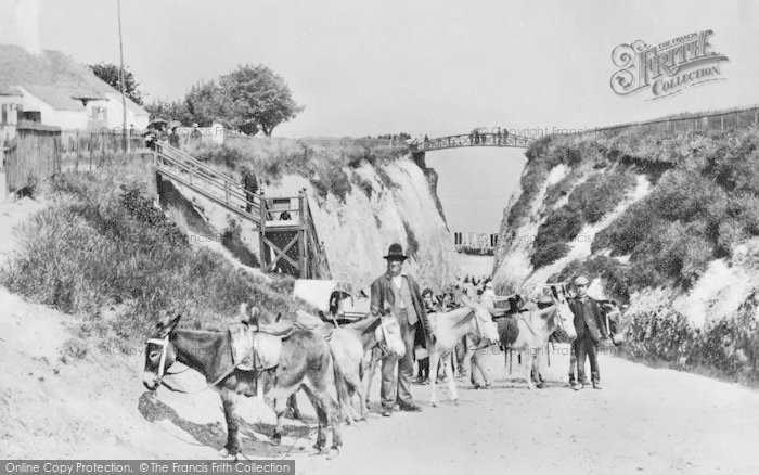 Photo of Margate, Newgate Gap, The Donkey Stand c.1887
