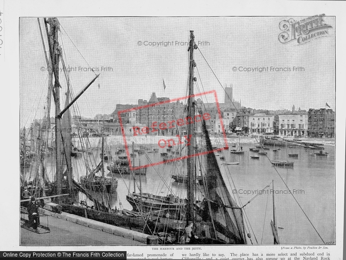 Photo of Margate, The Harbour And Jetty c.1895