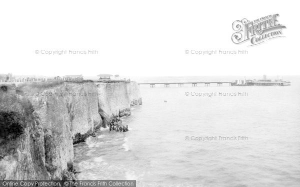 Photo of Margate, The Jetty And Sands From Cliffs 1887
