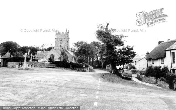 Photo of Marhamchurch, Church Of St Marwenne And War Memorial c.1960