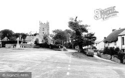 Church Of St Marwenne And War Memorial c.1960, Marhamchurch