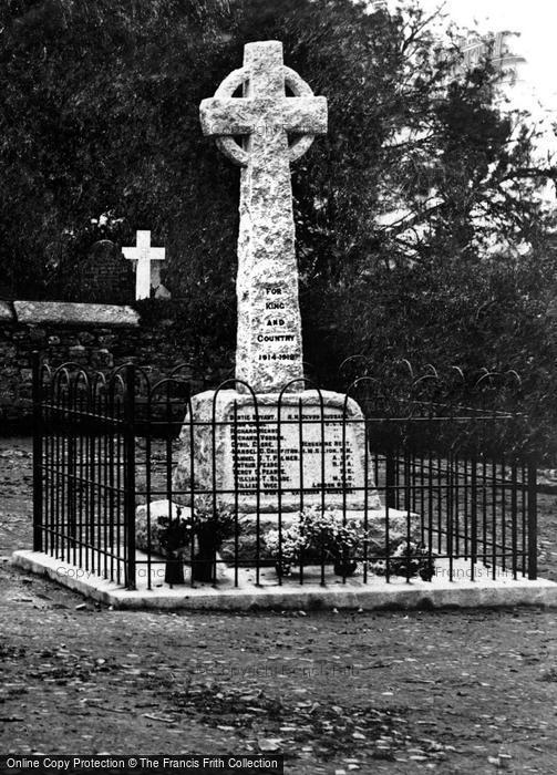 Photo of Marhamchurch, The Memorial 1920