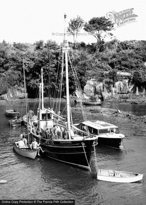 Photo of Marian Glas, Boats At Traeth Bychan c.1955