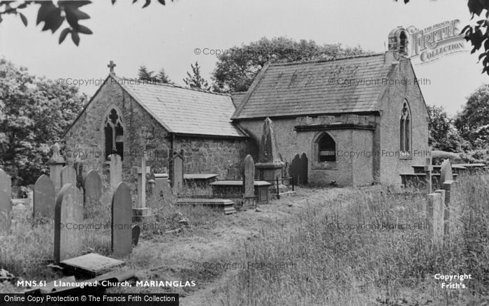 Photo of Marian Glas, Llaneugrad Church c.1955