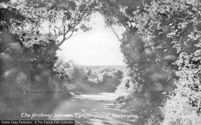 Photo of Marian Glas, The Archway On The Road To Tynygongl c.1955