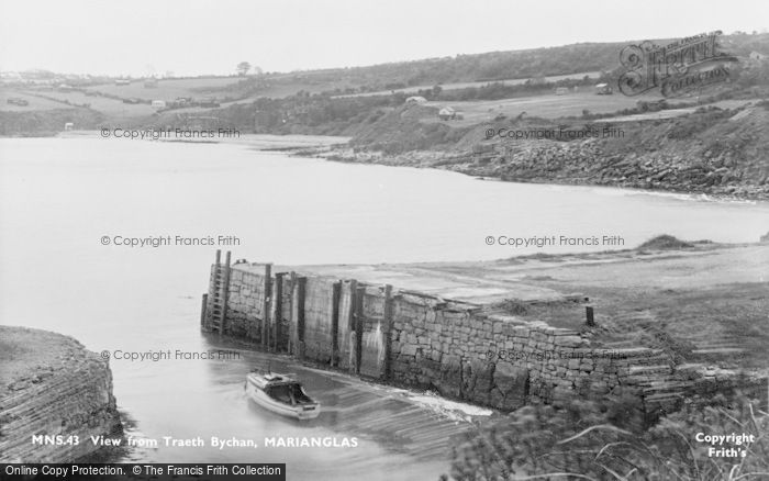Photo of Marian Glas, View From Traeth Bychan c.1955