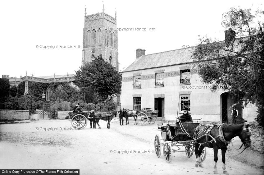 Mark, Pack Horse Hotel and Church 1890