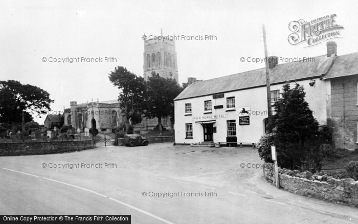 Photo of Mark, Packhorse Hotel And Church c.1960