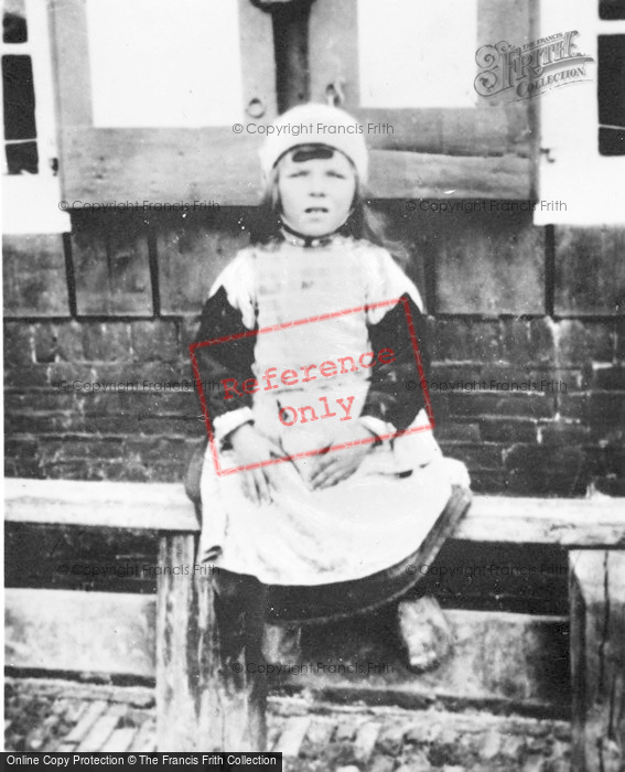 Photo of Marken, A Girl In Traditional Costume c.1900