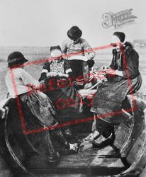Children On A Boat c.1900, Marken