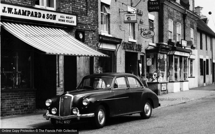 Photo of Market Bosworth, Car In The Market Place c.1965