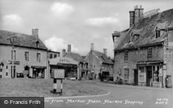 Post Office From Market Place c.1955, Market Deeping