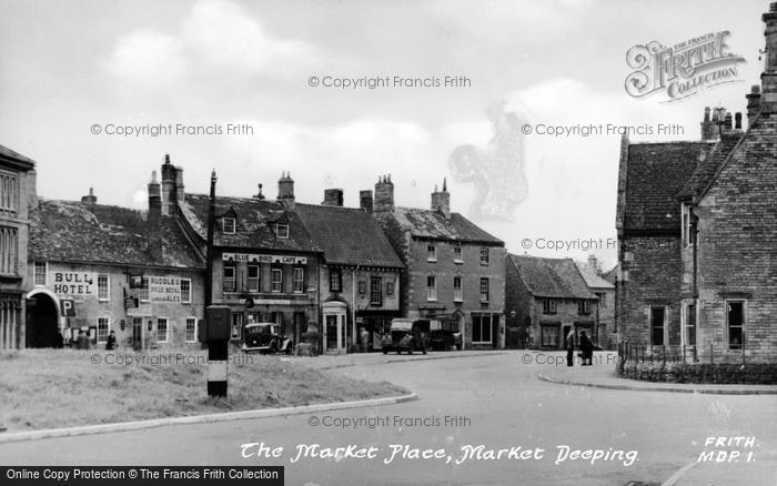 Photo of Market Deeping, The Market Place c.1955