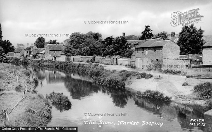 Photo of Market Deeping, The River c.1955