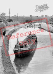 A Canal Barge, Tyrley Locks c.1955, Market Drayton
