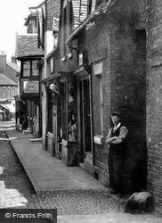A Young Man In Shropshire Street 1898, Market Drayton
