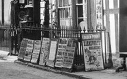Market Drayton, Bill Boards in Shropshire Street 1899
