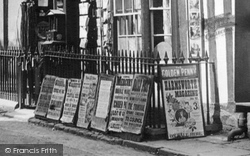 Bill Boards In Shropshire Street 1899, Market Drayton