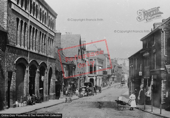Photo of Market Drayton, Cheshire Street 1899