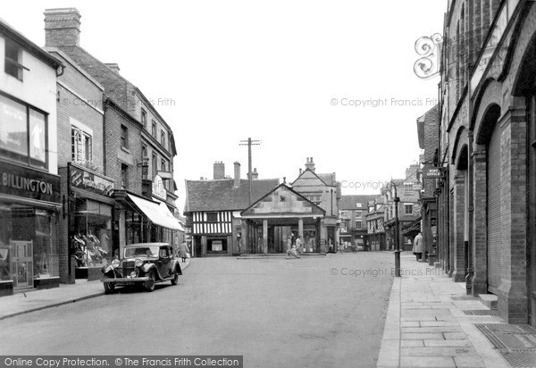 Photo of Market Drayton, Cheshire Street c.1955