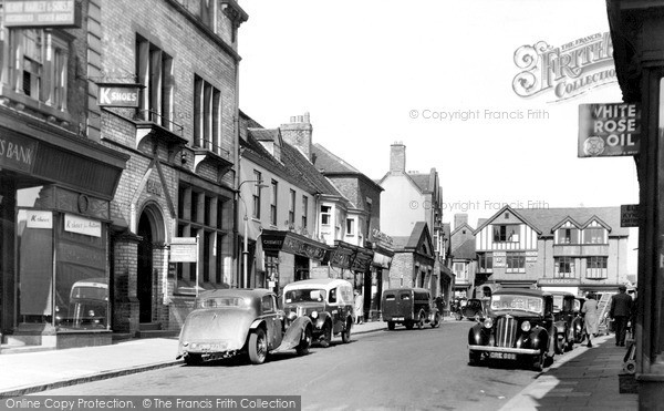 Photo of Market Drayton, High Street c.1950