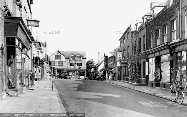 Photo of Market Drayton, High Street c.1955