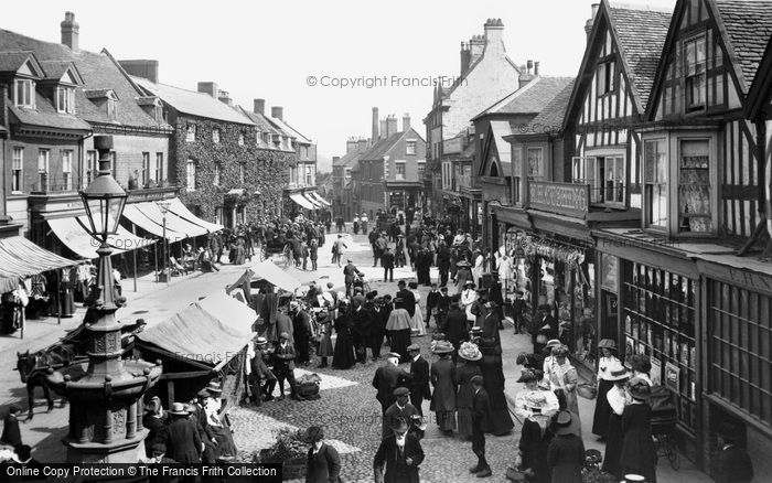 Photo of Market Drayton, Market Day 1911