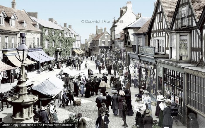 Photo of Market Drayton, Market Day 1911