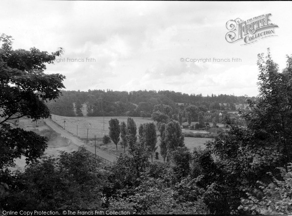Photo of Market Drayton, Newport Road From The Church c.1955