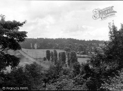 Newport Road From The Church c.1955, Market Drayton