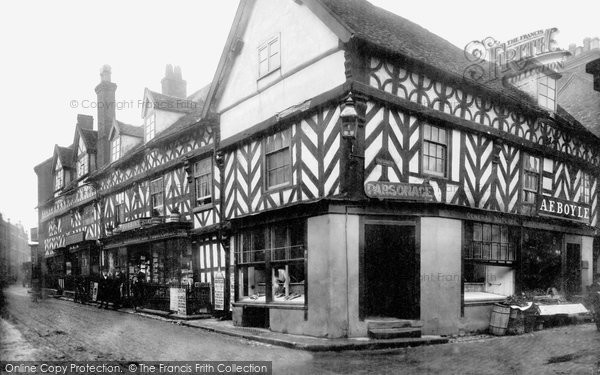 Photo of Market Drayton, Old Houses 1903
