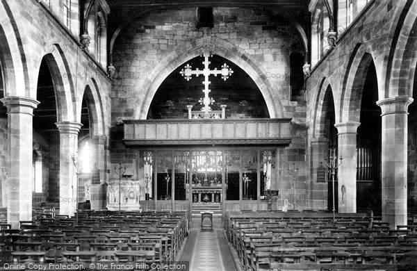Photo of Market Drayton, Parish Church, Interior 1899