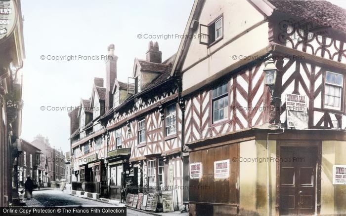 Photo of Market Drayton, Shropshire Street 1899