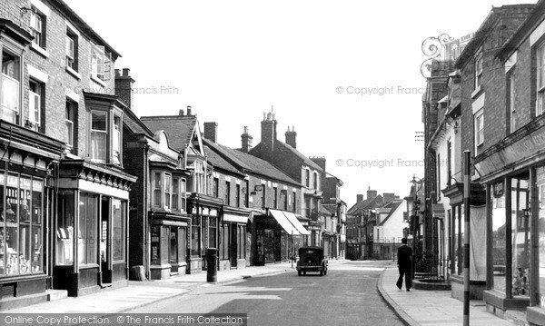 Photo of Market Drayton, Shropshire Street c.1955