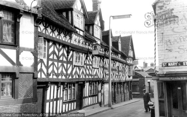 Photo of Market Drayton, Shropshire Street c.1960