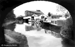 The Basin, Shropshire Union Canal c.1965, Market Drayton