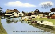 The Basin, Shropshire Union Canal c.1965, Market Drayton